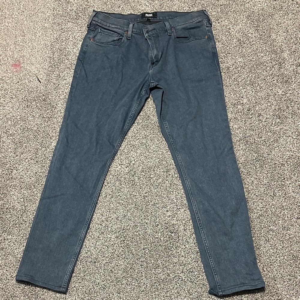 PAIGE Dark Blue Men's Skinny Jeans